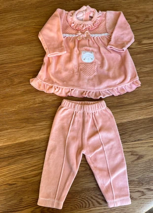 Ensemble velours saumon 3 mois, condition: Very good, size: 3-6 months / 62 cm, €5.00, €5.95 includes Buyer Protection