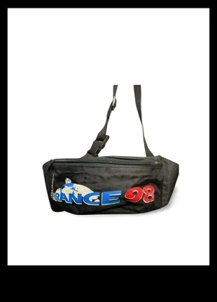 Sac banane Duarig France 98 – noir, logo brodé, édition Coupe du Monde, rétro sport collector, merk: France 98, staat: Heel goed, € 11,00, € 12,25 inclusief Kopersbescherming Pro