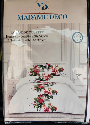 Housse de couette 2 personnes, brand: madame deco, condition: New with tags, size: Super King (220-240 cm x 220-260 cm), €15.00, €16.45 includes Buyer Protection