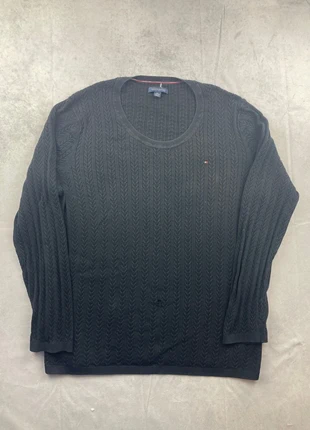 Pull tommy Hilfiger torsadé noire XXL femme, brand: Tommy Hilfiger, condition: Very good, size: XXL / 44 / 16, €8.95, €10.10 includes Buyer Protection