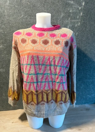 Pull doux et coloré GuardaRoba taille L – motif géométrique et couleurs vives laine et alpaga, marca: Guardaroba, estado: Muito bom, tamanho: L / 40 / 12, €20.00, €21.70 inclui Proteção do Comprador