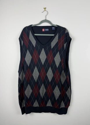 Pull | sans manches | Chaps | Damier | Taille XL, brand: Chaps Ralph Lauren, condition: Very good, size: XL, €6.00, €7.00 includes Buyer Protection Pro