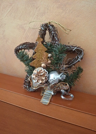 Addobbo natalizio dietro porta a forma di stella 🌟, estado: Muito bom, €5.00, €5.95 inclui Proteção do Comprador