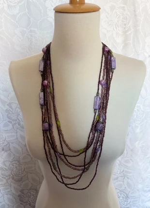 Collier fairy multi-rangs perles violettes et vertes y2k, merk: Fairy, staat: Heel goed, € 9,90, € 11,10 inclusief Kopersbescherming