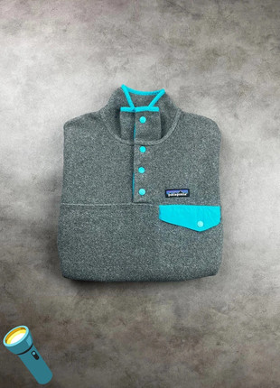 Veste polaire synchilla grise bleu un quart zip - XXS, marque: Patagonia, état: Très bon état, taille: XXS / 32 / 4, 43,00 €, 45,85 € Protection acheteurs incluse