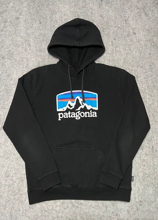 Pull Patagonia noir logo sur le torse - L, marque: Patagonia, état: Très bon état, taille: L, 54,90 €, 58,35 € Protection acheteurs incluse