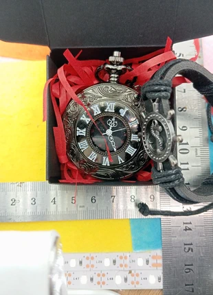 Montre à gousset avec la boîte, marca: Broche.fr, estado: Muito bom, tamanho: 47 mm ou mais, €5.00, €5.95 inclui Proteção do Comprador Pro