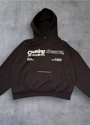 Felpa oversize nera streetwear con scritte motivazionali – super comfy & stilosa, brand: Bershka, condizioni: Nuovo con cartellino, taglia: L / IT 44 / EU 40, €11.90, €13.20 include la Protezione acquisti