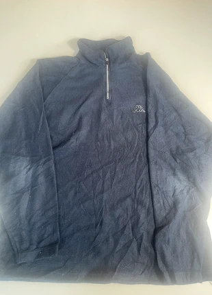 Polaire Kappa bleue – demi-zip – taille XL – logo brodé, brand: Kappa, condizioni: Ottime, taglia: XL, €15.00, €16.45 include la Protezione acquisti