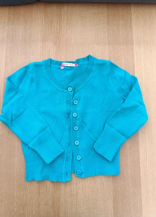 Gilet turquoise, marca: Hema, estado: Satisfatório, tamanho: 18-24 meses / 86 cm, €1.00, €1.75 inclui Proteção do Comprador