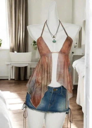 Top évasé en maille transparent col ras-du-cou - S, brand: wiss, condition: Very good, size: S / 36 / 8, €25.00, €26.95 includes Buyer Protection