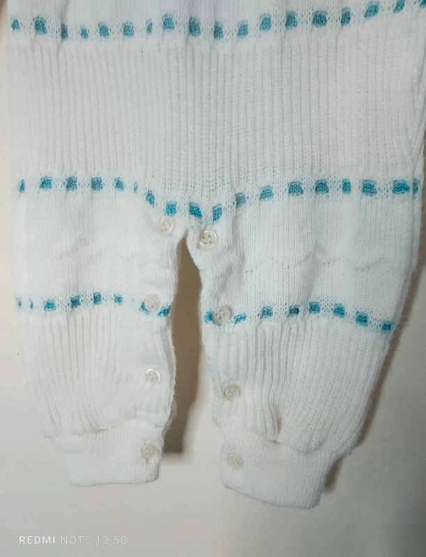 Combinaison en tricot taille 9 mois Nougatex - photo numéro 4