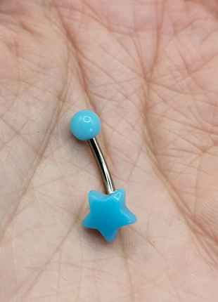 Blue Star Bellybutton Piercing, staat: Heel goed, € 1,00, € 1,75 inclusief Kopersbescherming Pro