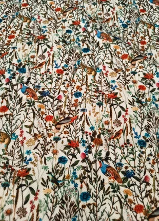 Tissu oiseaux et fleurs, marque: TISSU, état: Très bon état, 10,00 €, 11,20 € Protection acheteurs (Pro) incluse