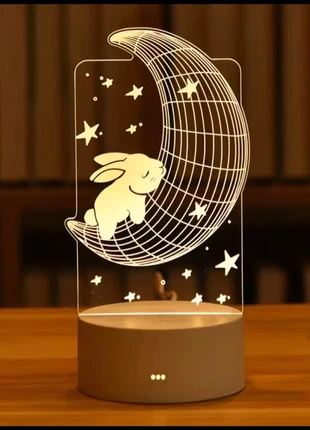 Lampada 3D usb con luna e coniglietto!, zustand: Neu, 7,00 €, 8,05 € inklusive Vinted-Käuferschutz