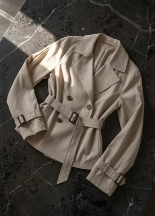 manteau trench beige femme double boutonnage ceinture ajustable printemps automne, marke: CHIC, zustand: Sehr gut, größe: L / 40 / 12, 44,90 €, 47,85 € inklusive Vinted-Käuferschutz