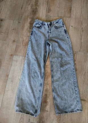 Jean whide leg gris, marca: BZB, estado: Muy bueno, tamaño: XXS / 32 / 4, 12,00 €, 13,30 € Protección al comprador incluida