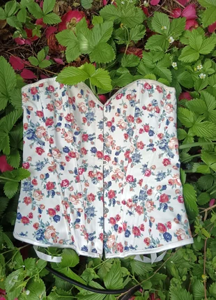 Corset fleuri, état: Neuf sans étiquette, taille: S / 36 / 8, 12,00 €, 13,30 € Protection acheteurs incluse