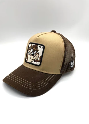 Beige brown y2k y2000 Looney Tunes tasmanian devil retro hiphop trendy style trucker cap💫(VA52), marque: Looney Tunes, état: Neuf sans étiquette, taille: Taille unique, 7,49 €, 8,56 € Protection acheteurs (Pro) incluse