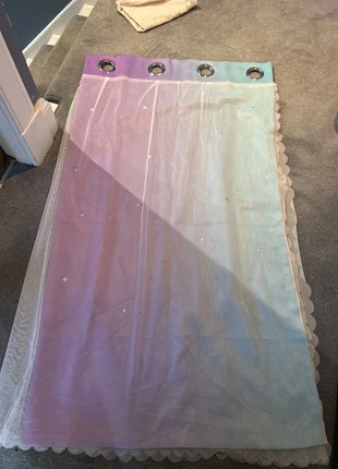 Rainbow/Star detail lined curtains., brand: Amazon, condition: Very good, size: Up to 149 cm, £8.00, £9.10 includes Buyer Protection