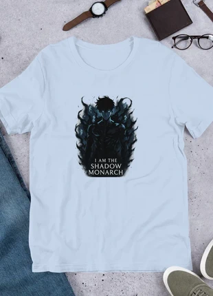T-shirt Solo Leveling « I Am the Shadow Monarch » Manga & Anime, état: Neuf avec étiquette, taille: M, 29,90 €, 32,10 € Protection acheteurs incluse
