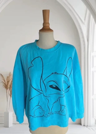 Sweat pull bleu Disney Stitch, condition: Good, size: XL / 42 / 14, €8.00, €9.10 includes Buyer Protection