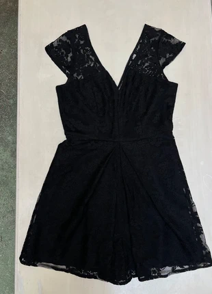 BCBGeneration Black Lace Jumpsuit Elegant Romper Size 4 (S), merk: BCBGeneration, staat: Nieuw zonder prijskaartje, maat: S / 36 / 8, € 45,00, € 47,95 inclusief Kopersbescherming