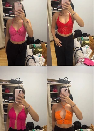 Lot de 4 tops, marque: Shein, état: Très bon état, taille: S / 36 / 8, 4,00 €, 4,90 € Protection acheteurs incluse