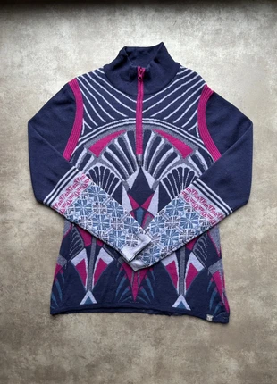 Pull vintage à motif crazy violet, L, marke: Crazy, zustand: Sehr gut, größe: L, 14,90 €, 16,35 € inklusive Vinted-Käuferschutz