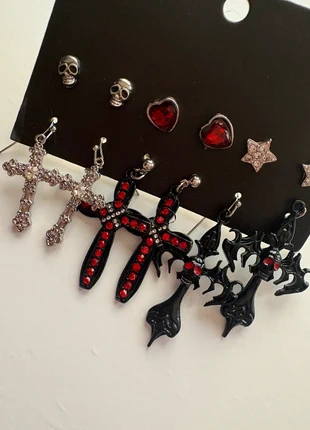 Boucles d’oreilles croix tête de mort squelette gothique y2k punk rock, brand: Gothicana by EMP, condition: Very good, €14.00, €15.40 includes Buyer Protection
