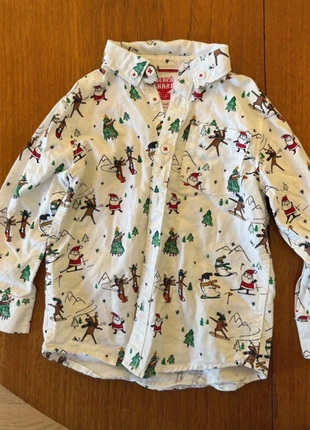 🎄 F&F Christmas Shirt 2-3 years (98cm label), brand: F&F, condition: Very good, size: 24-36 months / 92 cm, €2.99, €3.84 includes Buyer Protection