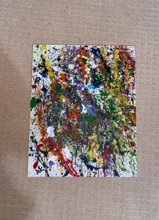 Paint splatter canvas, brand: Art, condition: New without tags, £10.00, £11.20 includes Buyer Protection