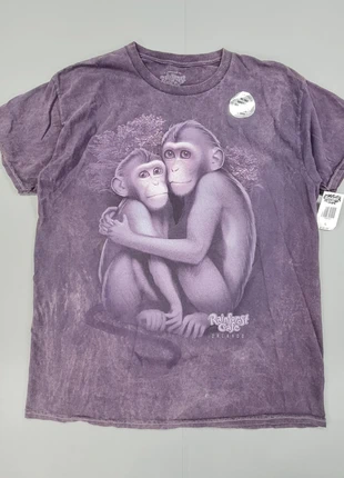 Rainforest Cafe Mens T Shirt Purple Large Short Sleeves Monkey Print Cotton Top A3772ob, brand: Rainforest Cafe, condition: New with tags, size: L, £14.99, £16.44 includes Buyer Protection Pro