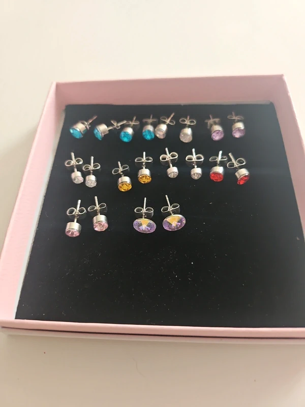 Lot de 10 paires de boucles d'oreille Claire's