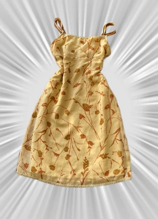 Dress vestido vintage floral coquette core fairycore, merk: Floral, staat: Heel goed, maat: S / 36 / 8, € 12,00, € 13,30 inclusief Kopersbescherming