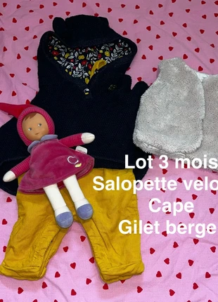 Salopette moutarde, merk: Sergent Major, staat: Heel goed, maat: 3-6 maanden / 62 cm, € 2,50, € 3,33 inclusief Kopersbescherming