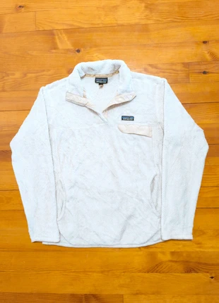 Polaire Femme - Col à boutons - Synchilla Snap-T - Patagonia - Blanc cassé - Taille XL, merk: Patagonia, staat: Heel goed, maat: XL / 42 / 14, € 56,99, € 60,54 inclusief Kopersbescherming