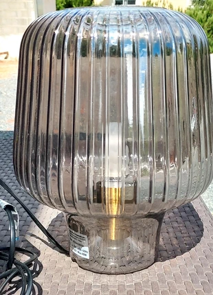 Lampe à poser en verre fumé "Champignon", marca: Ostaria, estado: Nuevo con etiquetas, 15,00 €, 16,45 € Protección al comprador incluida