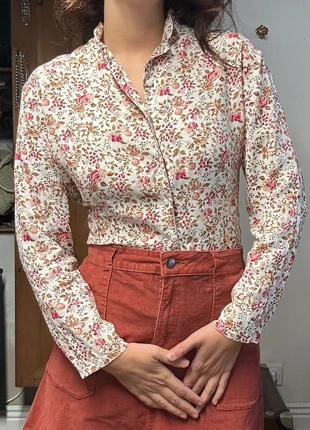 Magnifique chemisier vintage fleuri fluide couleurs automnales 123 36/38, marca: Vintage, estado: Muy bueno, tamaño: M / 38 / 10, 15,00 €, 16,45 € Protección al comprador Pro incluida