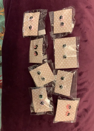 Dog paws stud earrings bundle x 8 stocking fillers, brand: Handmade, condition: New with tags, £6.00, £6.78 includes Buyer Protection