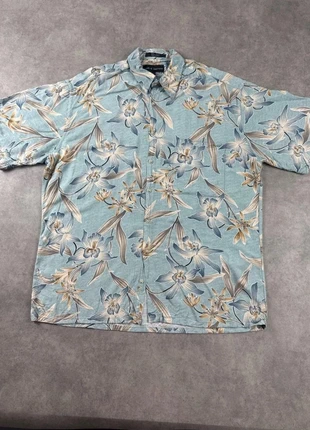 Chemise hawaïenne bleu clair à fleurs taille L homme Croft & Barrow viscose - CHE0165, marque: Vintage Dressing, état: Très bon état, taille: L, 8,00 €, 9,10 € Protection acheteurs (Pro) incluse