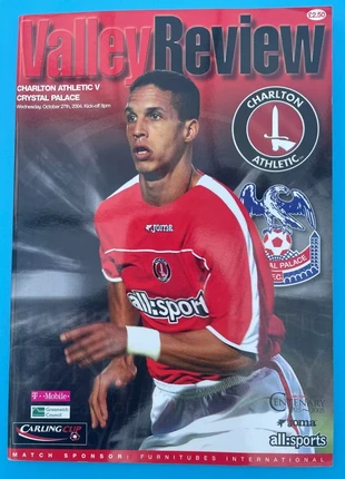 Charlton Athletic v Crystal Palace. 27th October 2004. Carling Cup 3rd Round., condition: Good, £1.00, £1.75 includes Buyer Protection