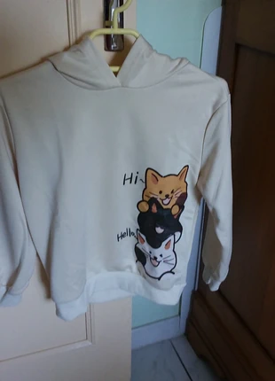 Sweet fille  blanc imprimé  Hi Hello, marca: Shein, estado: Muito bom, tamanho: 9 anos / 134 cm, €3.00, €3.85 inclui Proteção do Comprador