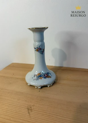 Bougeoir ancien en porcelaine fine fleurie dorée, brand: Limoges France, condition: Good, €10.00, €11.20 includes Buyer Protection