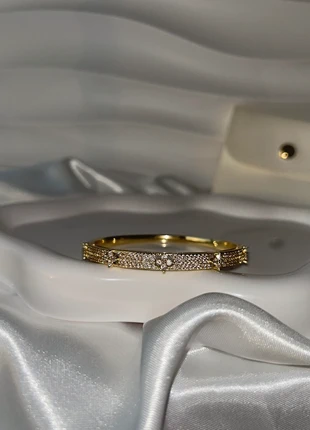 Gold diamante clover bracelet bangle, brand: Cubic, condition: New without tags, £10.00, £11.20 includes Buyer Protection