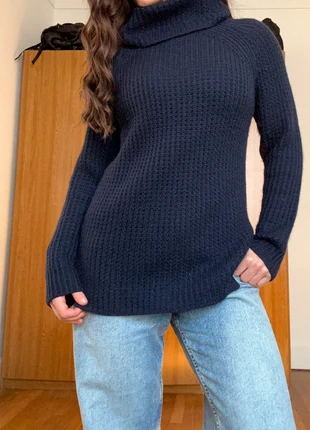 pull sandro col roulé marine bleu en 100% laine L 40, brand: Sandro, condition: Very good, size: L / 40 / 12, €63.00, €66.85 includes Buyer Protection