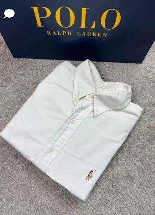 Chemise Ralph Lauren blanc unies, merk: Ralph Lauren, staat: Heel goed, maat: L, € 25,00, € 26,95 inclusief Kopersbescherming