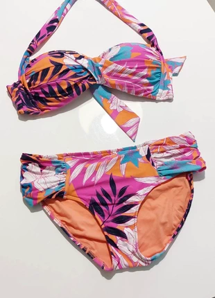 Bikini Seafolly fucsia fantasia tropical multicolor tg 46/44, marque: Seafolly, état: Très bon état, taille: XL / 42 / 14, 29,00 €, 31,15 € Protection acheteurs incluse