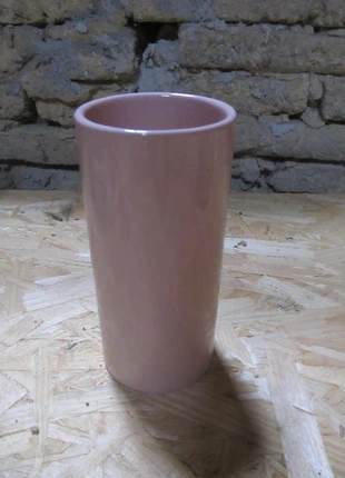 Cilindrische Oudroze Glanzende Vaas, condition: New without tags, €2.50, €3.33 includes Buyer Protection