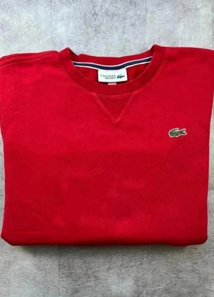 Hoodie Lacoste brodé rouge col rond taille S 100% coton, brand: Lacoste, condizioni: Ottime, taglia: S, €32.00, €34.30 include la Protezione acquisti